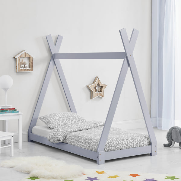 Tipi indián sátor gyerekágy Onejda, fenyő [en.casa]