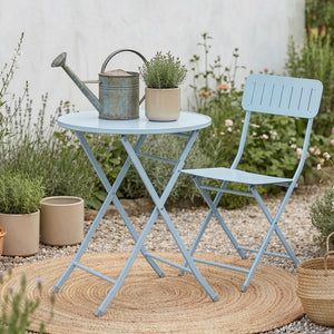 Összecsukható kerti asztal Sande acél [en.casa]