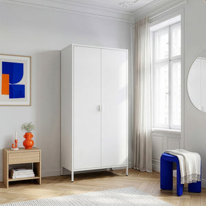 Ruhásszekrény Esteli 170x80x45 cm acél [en.casa]