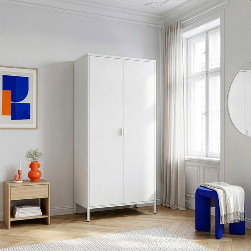 Ruhásszekrény Esteli 170x80x45 cm acél [en.casa]