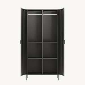 Ruhásszekrény Esteli 170x80x45 cm acél [en.casa]