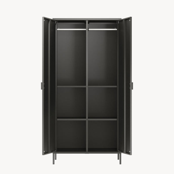 Ruhásszekrény Esteli 170x80x45 cm acél [en.casa]