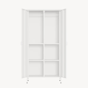 Ruhásszekrény Esteli 170x80x45 cm acél [en.casa]