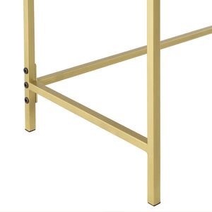 Üveg konzolasztal Alajärvi fekete/arany [en.casa]