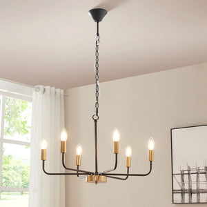 Bishop csillár fém fekete/aranyszínű [lux.pro] - premiumXL