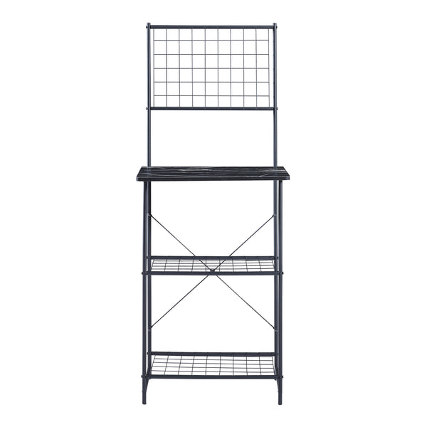 Konyhai polc 2 hálós polccal és egy munkalappal Nibe több méretben és színben [en.casa] 