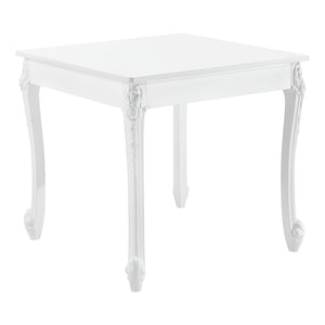 Étkezőasztal  Lüneburg 2 vagy 4 személyes konyhaasztal asztallap MDF asztalláb műanyag fehér több méretben [en.casa]® 