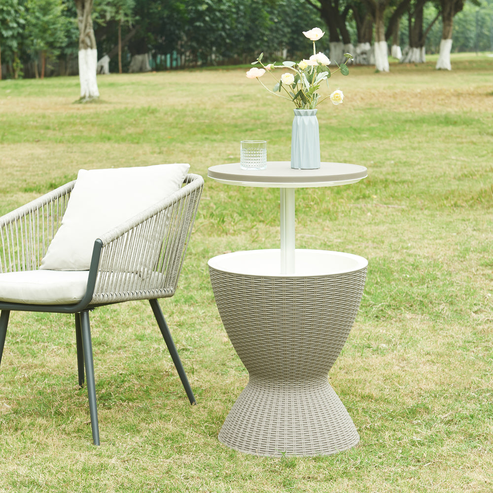 Hűtőasztal Atessa 58x48,5cm világosbarna [casa.pro] - premiumXL