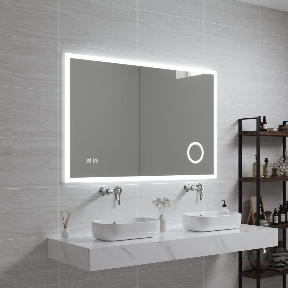 LED - fürdőszobai tükör Scafa fehér, különböző méretekben [pro.tec] - premiumXL