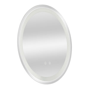 LED-es fürdőszobai tükör Maratea ezüst kerettel több méretben [pro.tec]