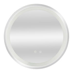 LED-es fürdőszobai tükör Maratea ezüst kerettel több méretben [pro.tec]