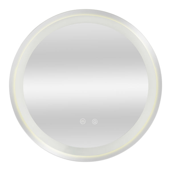 LED-es fürdőszobai tükör Maratea ezüst kerettel több méretben [pro.tec]