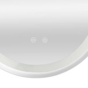 LED-es fürdőszobai tükör Maratea ezüst kerettel több méretben [pro.tec]