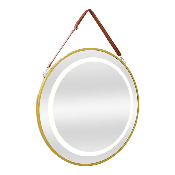 LED-es fürdőszobai tükör akasztóval Picerno arany kerettel több méretben [pro.tec]