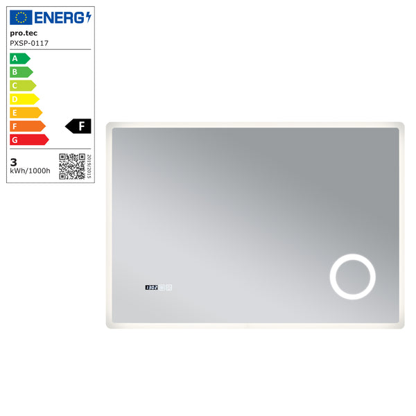 LED fürdőszobai tükör Racale fehér több méretben [pro.tec]