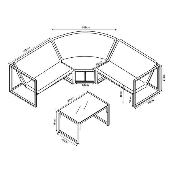 Kerti ülőgarnitúra Karg [casa.pro]