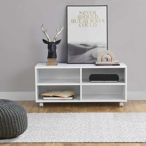 Gurulós polcos szekrény Gränne WM 90 x 35 x 40,5 cm több színben [en.casa]