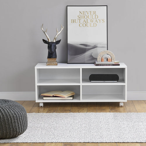 Gurulós polcos szekrény Gränne WM 90 x 35 x 40,5 cm több színben [en.casa]