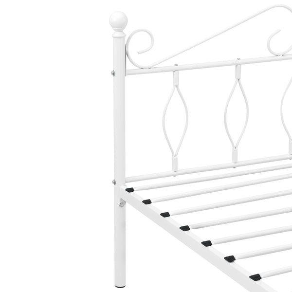 Fém ágykeret és ágyrács Apolda fehér [en.casa]