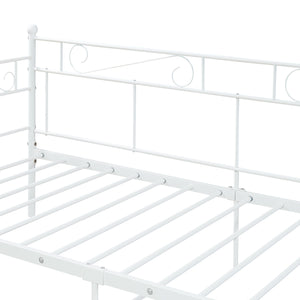Fémkeretes heverő matraccal Granada 90x200 cm acél [en.casa]