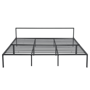 Fém ágykeret és ágyrács Imatra acél fekete [en.casa]