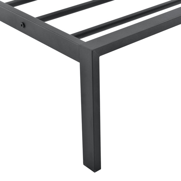 Fém ágykeret és ágyrács Imatra acél fekete [en.casa]