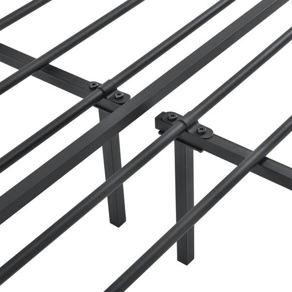 Fém ágykeret és ágyrács Imatra acél fekete [en.casa]