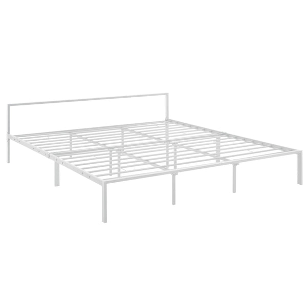 Fém ágykeret és ágyrács Imatra acél fehér [en.casa]
