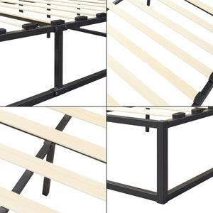 Fémkeretes ágy Kreta matraccal különböző színekben és méretekben [en.casa]