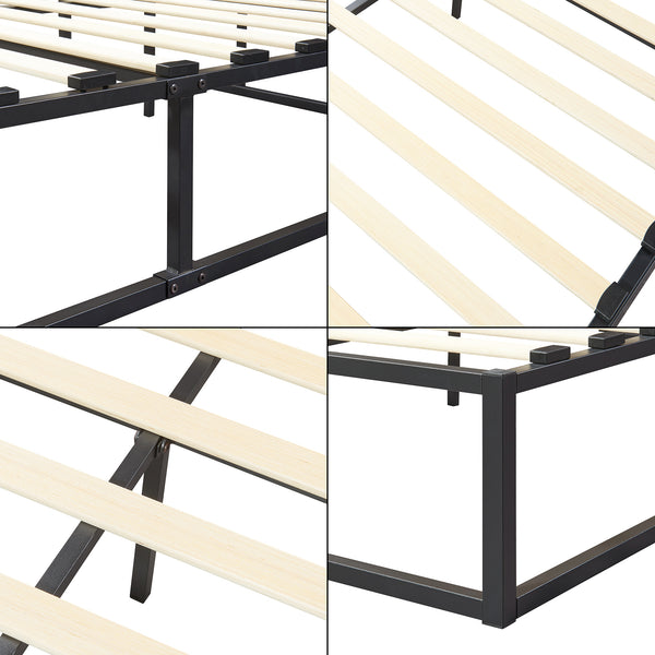 Fémkeretes ágy Kreta matraccal különböző színekben és méretekben [en.casa]