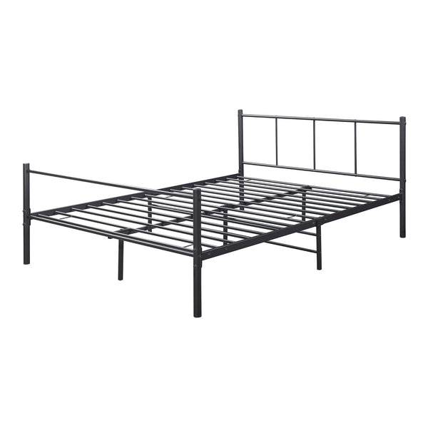 Fém ágykeret és ágyrács Laos fekete [en.casa]