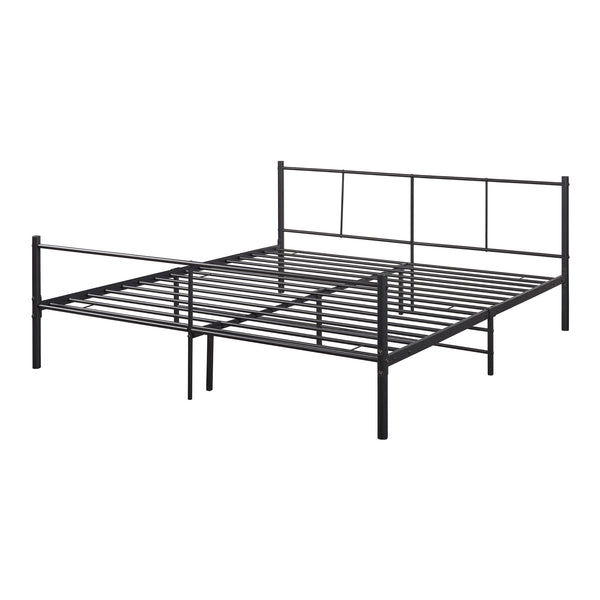 Fémkeretes ágy Laos fekete különböző méretekben [en.casa]