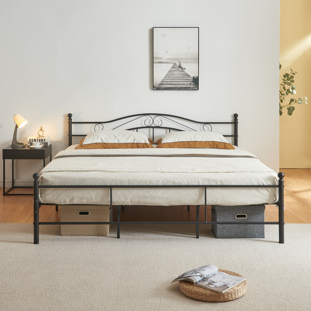 Firenze fém ágy matraccal [en.casa] - premiumXL