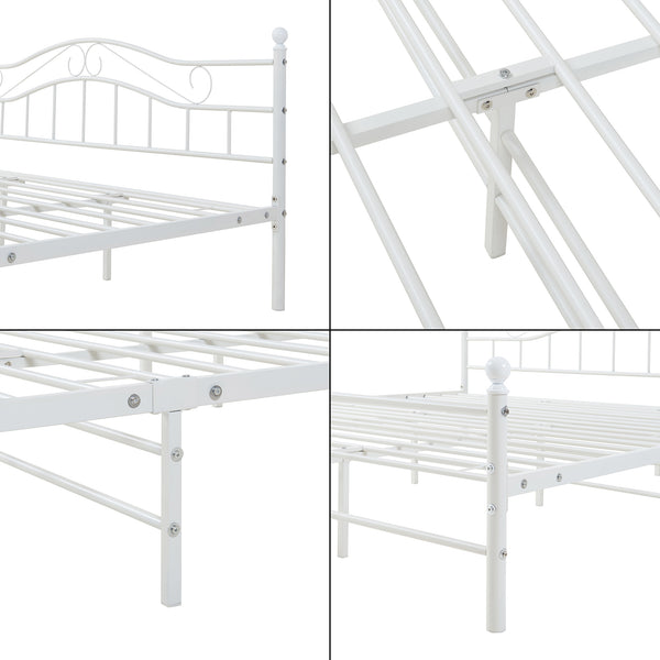 Fém ágykeret és ágyrács Florenz matraccal több méretben [en.casa]