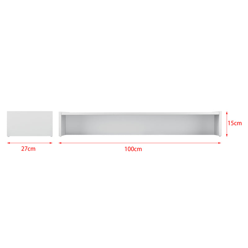 Méretrajz Monitor magasító állvány több színben 100 x 27 x 15 cm  [en.casa]