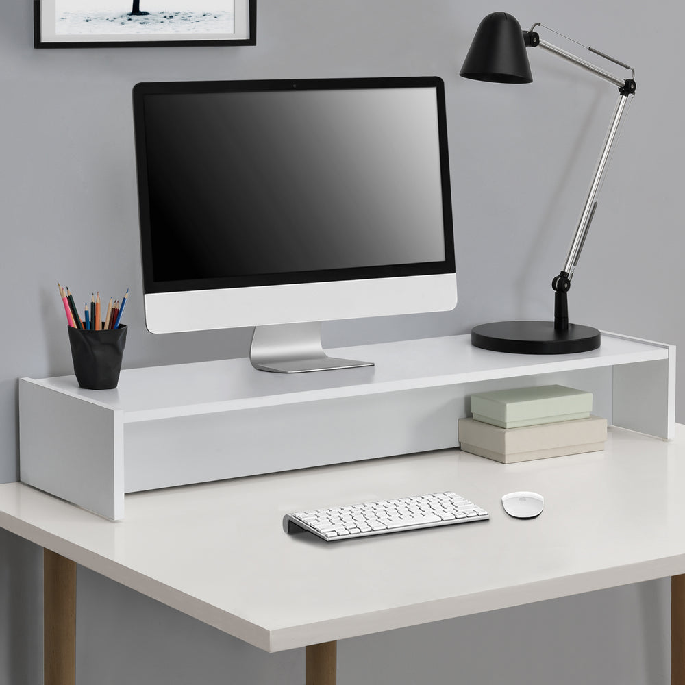 Monitorállvány Flenserg 100x27x15 cm különböző színekben en.casa - premiumXL