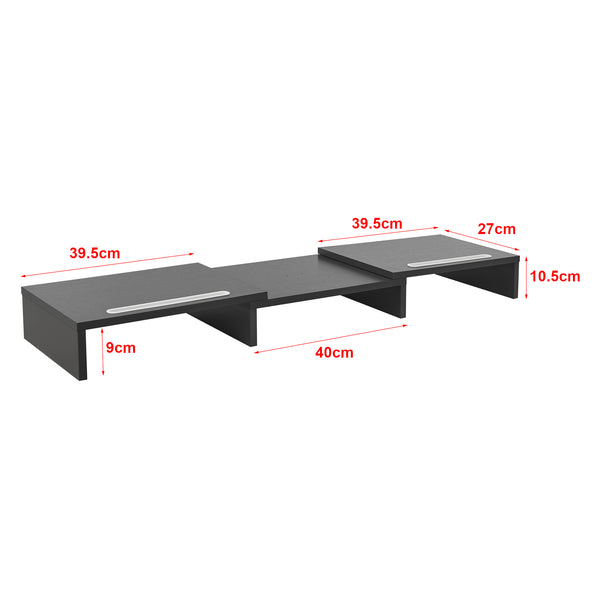Monitorállvány Vilppula 40 x 27 x 9 cm több színben [en.casa] 