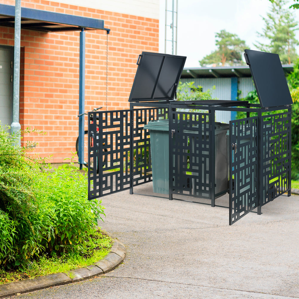 Kerti kukatároló Bernalda horganyzott acél antracit [casa.pro]