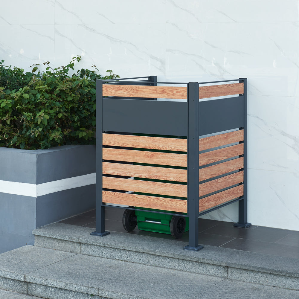 Szemetesláda kerítés Uusikaupunki [en.casa] - premiumXL