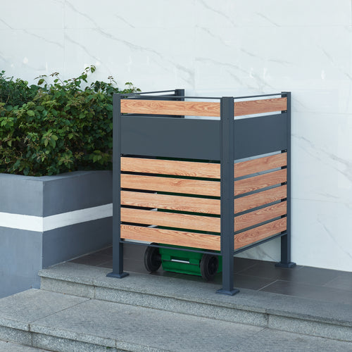 Szemetesláda kerítés Uusikaupunki [en.casa] - premiumXL