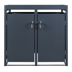 Kültéri szemetestároló Valkeakoski antracit több méretben [en.casa]