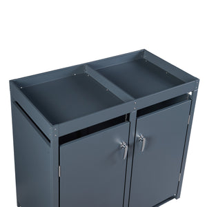 Kültéri szemetestároló Valkeakoski antracit több méretben [en.casa]