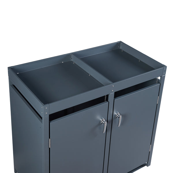 Kültéri szemetestároló Valkeakoski antracit több méretben [en.casa]