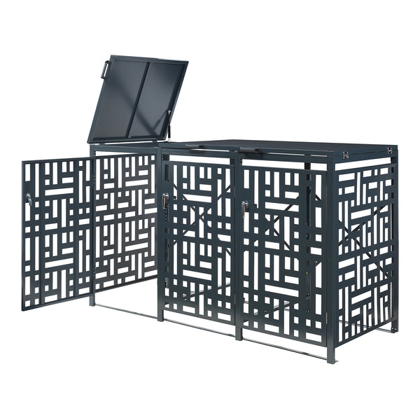 Kerti kukatároló Bernalda horganyzott acél antracit [casa.pro]