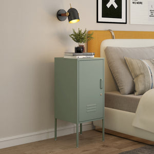 Éjjeliszekrény Hausjärvi 82x35x35 cm acél [en.casa] - premiumXL