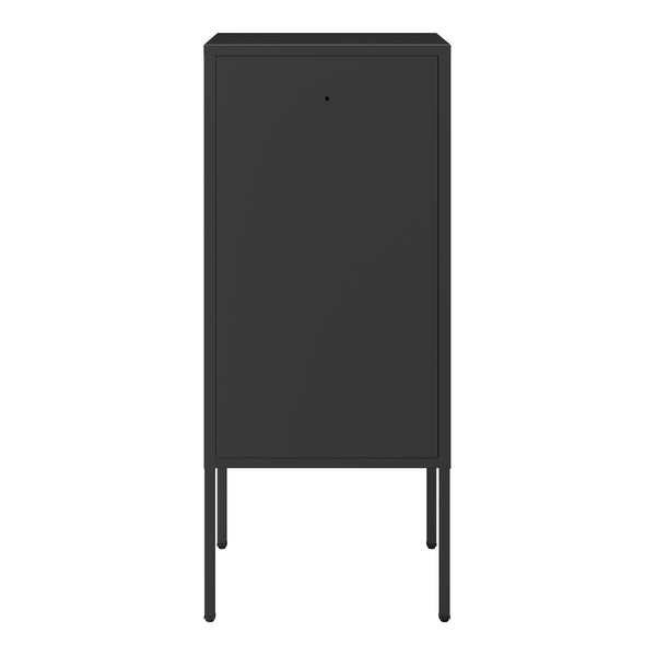Éjjeliszekrény Hausjärvi bal oldali fogantyúval 82x35x35 cm acél [en.casa]