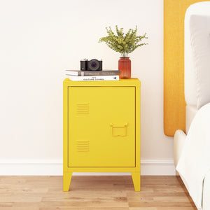 Éjjeli szekrény Inari jobb oldali fogantyúval acél [en.casa]