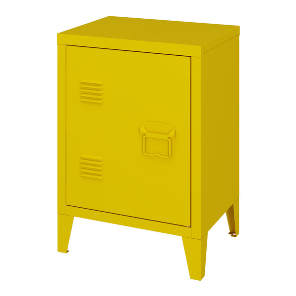 Éjjeli szekrény Inari jobb oldali fogantyúval acél [en.casa]