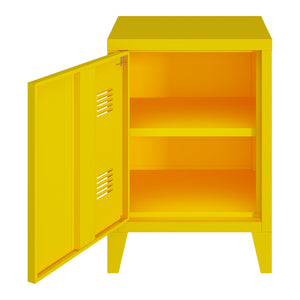 Éjjeli szekrény Inari jobb oldali fogantyúval acél [en.casa]