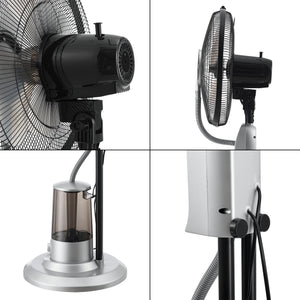 Párásító halk ventilátor ABWV-3971 műanyag 75W műanyag több színben [in.tec] 